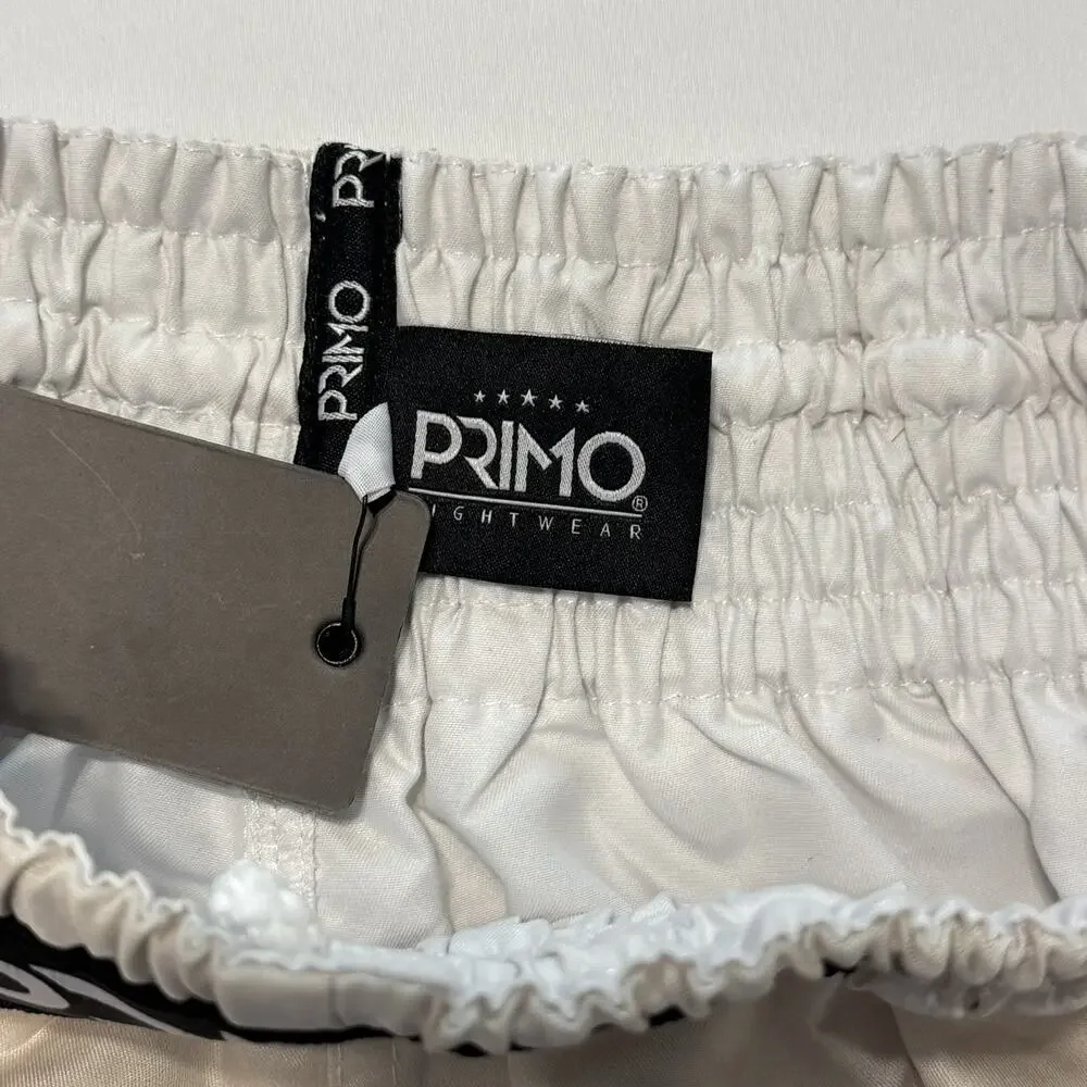 Primo Muay Thai Shorts Alta Series Cream Size Large, MMA, Boxing New With Tags